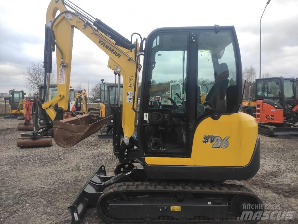 Yanmar SV 26 2017r Mini ekskavatörler, 7 tona dek