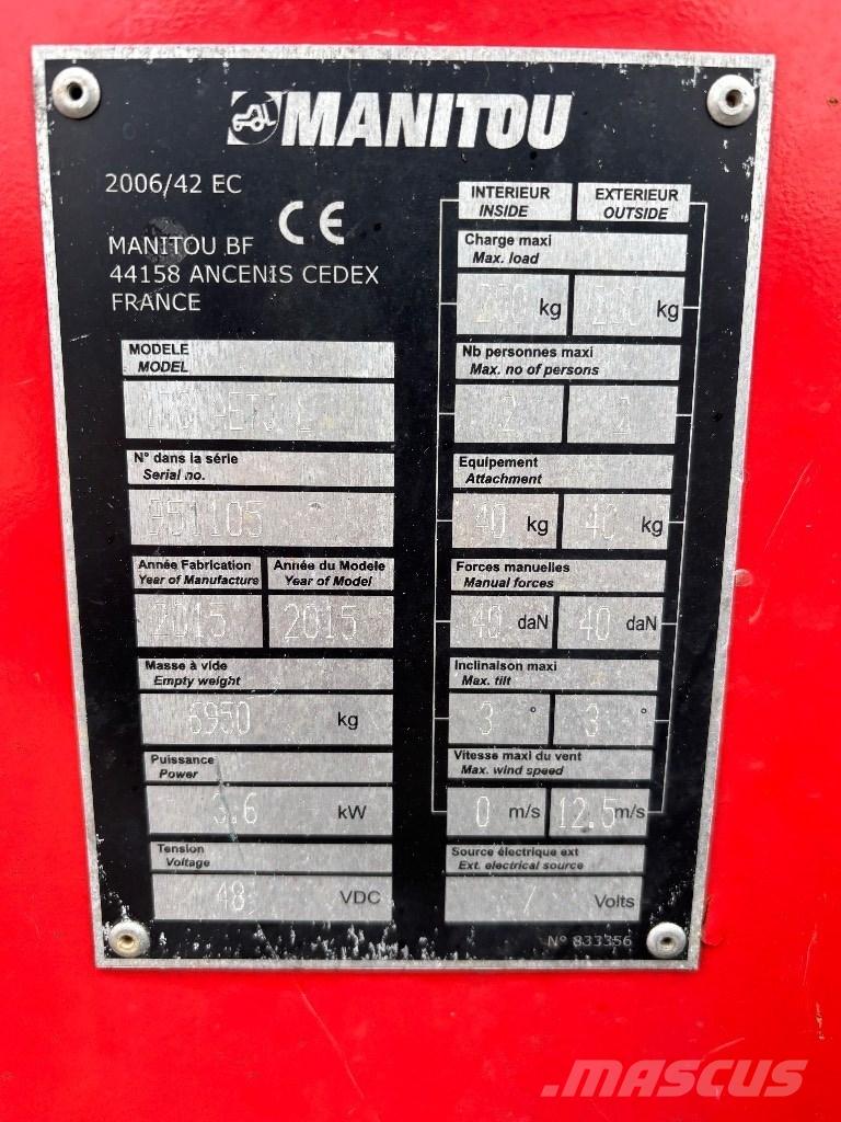 Manitou 170 AETJL Körüklü personel platformları