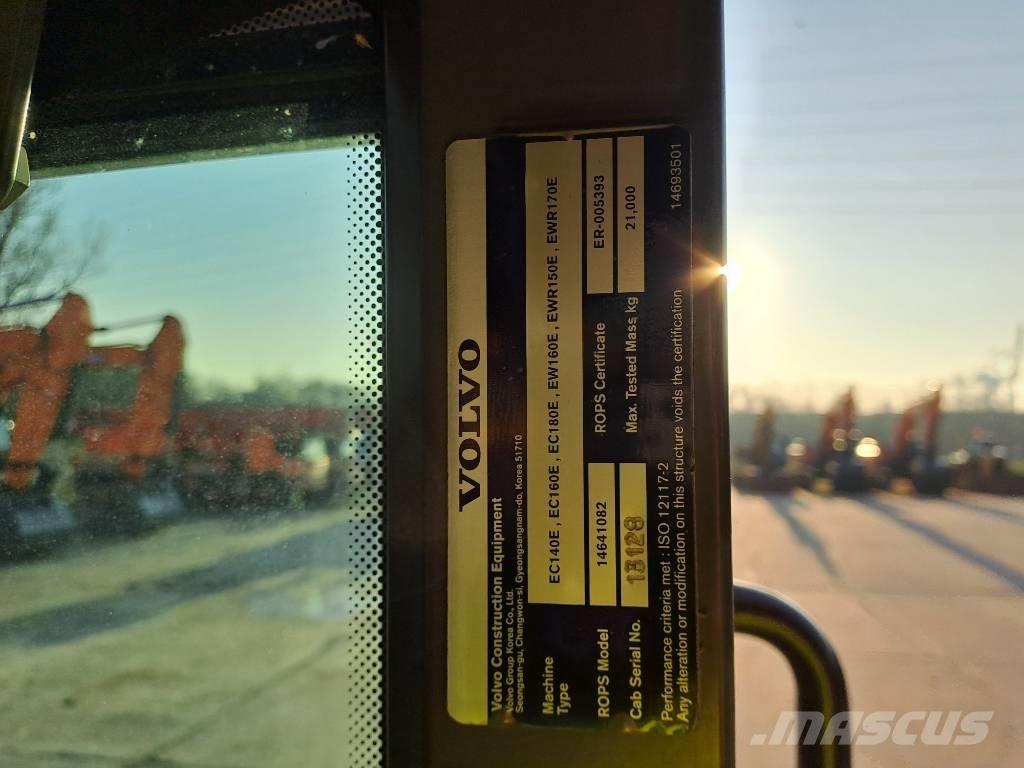 Volvo EW160E Lastik tekerli ekskavatörler