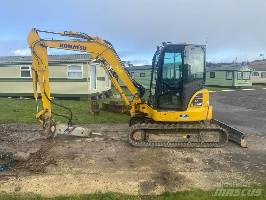 Komatsu PC 55 MR Mini ekskavatörler, 7 tona dek