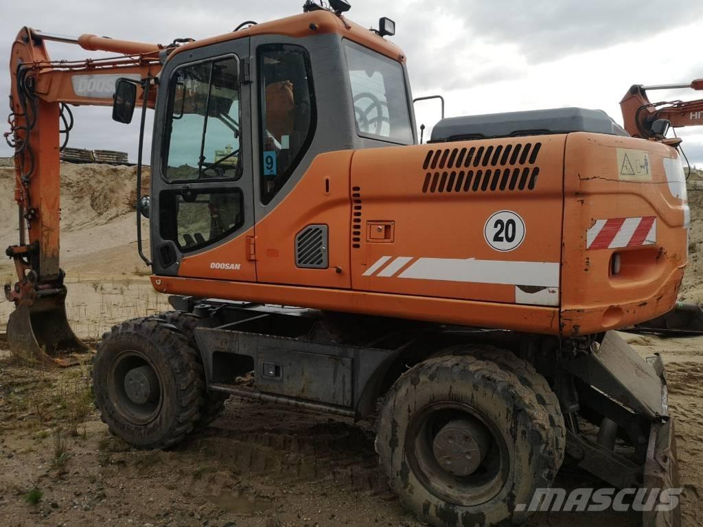  DOSAN DX170W Lastik tekerli ekskavatörler