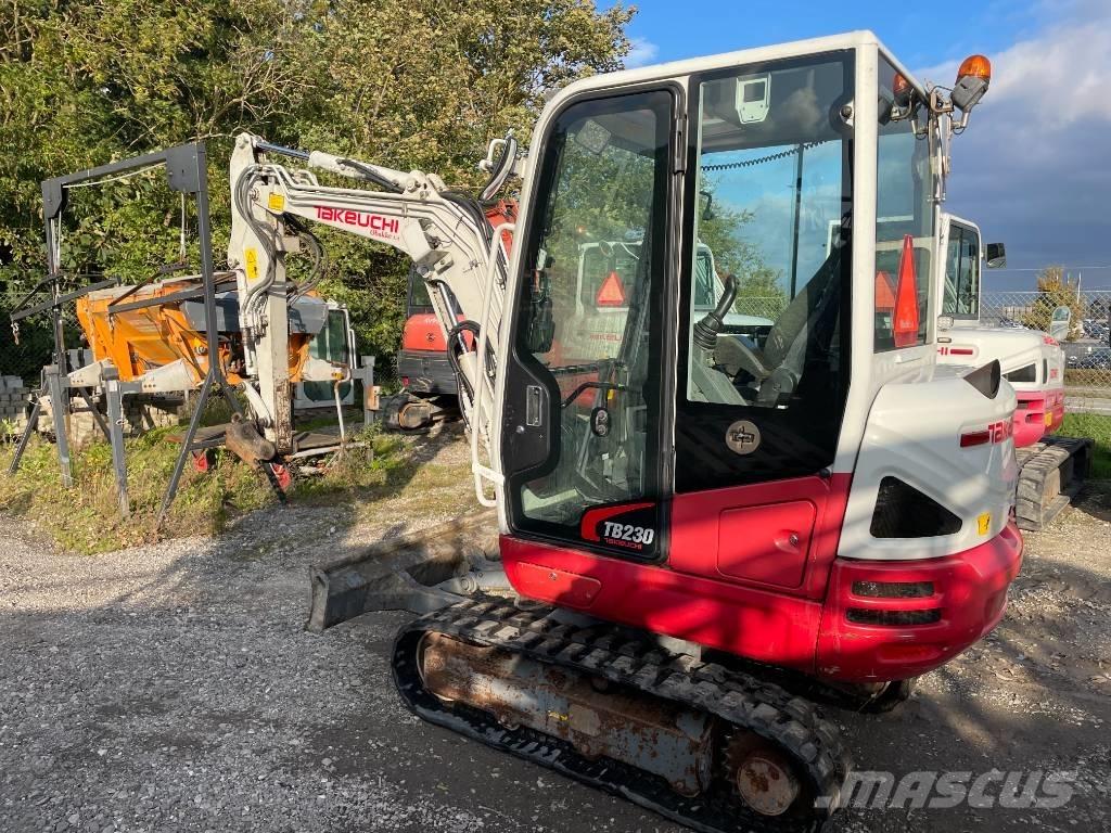 Takeuchi TB 230 Mini ekskavatörler, 7 tona dek