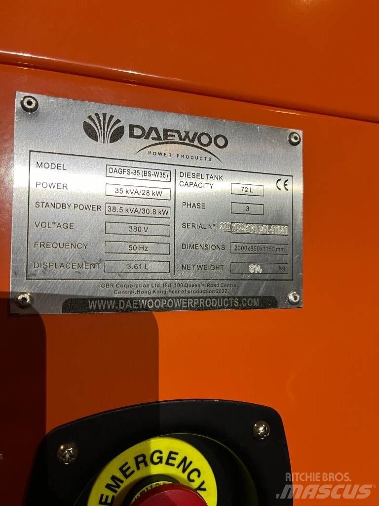 Daewoo Dagfs-35 Dizel Jeneratörler