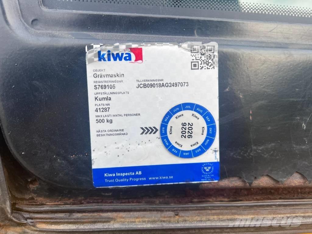 JCB 8018 Mini ekskavatörler, 7 tona dek