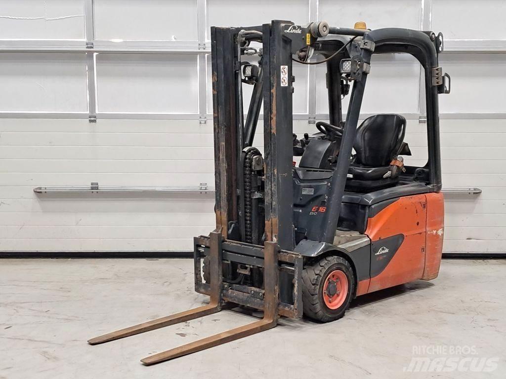 Linde E16C-03 Elektrikli forkliftler