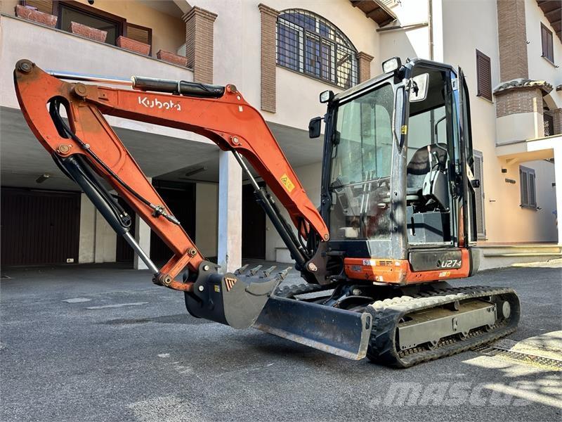 Kubota U27-4 Mini ekskavatörler, 7 tona dek