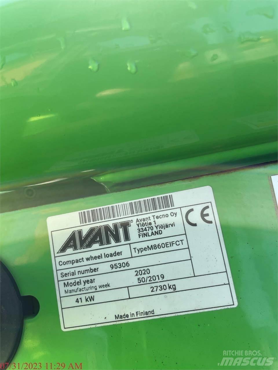 Avant 860I Tekerlekli yükleyiciler