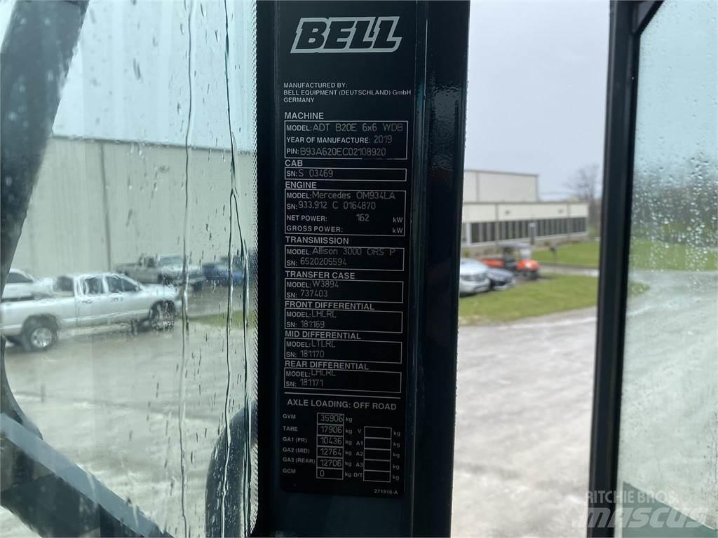 Bell B20E Belden kirma kaya kamyonu