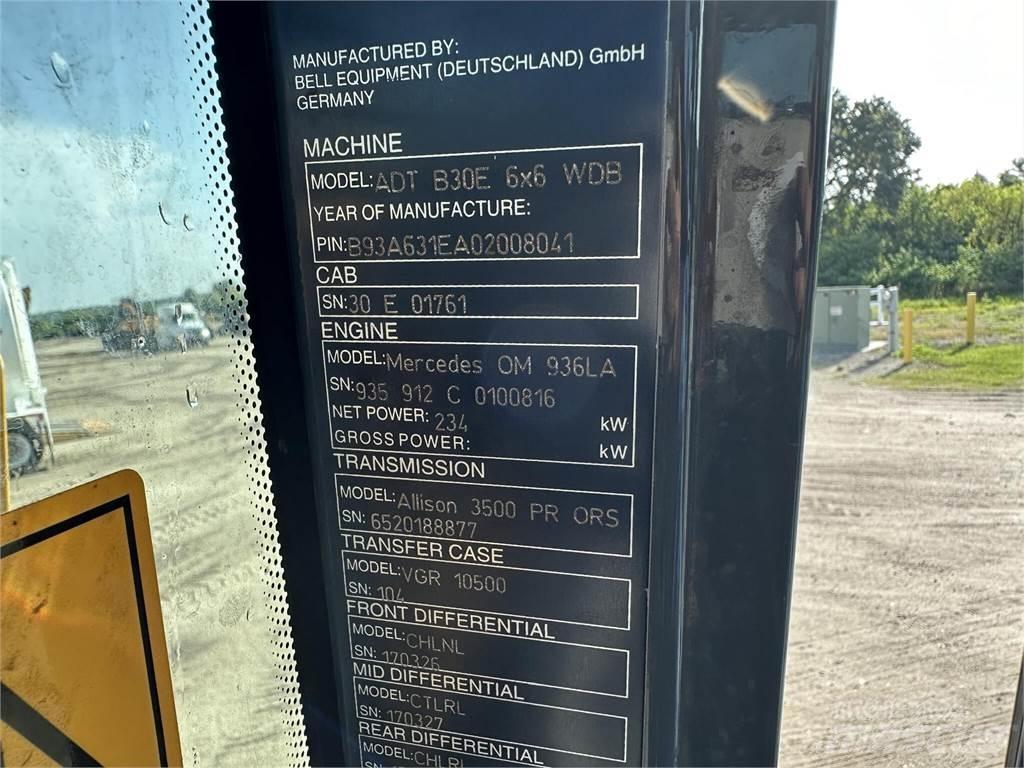 Bell B30E Belden kirma kaya kamyonu