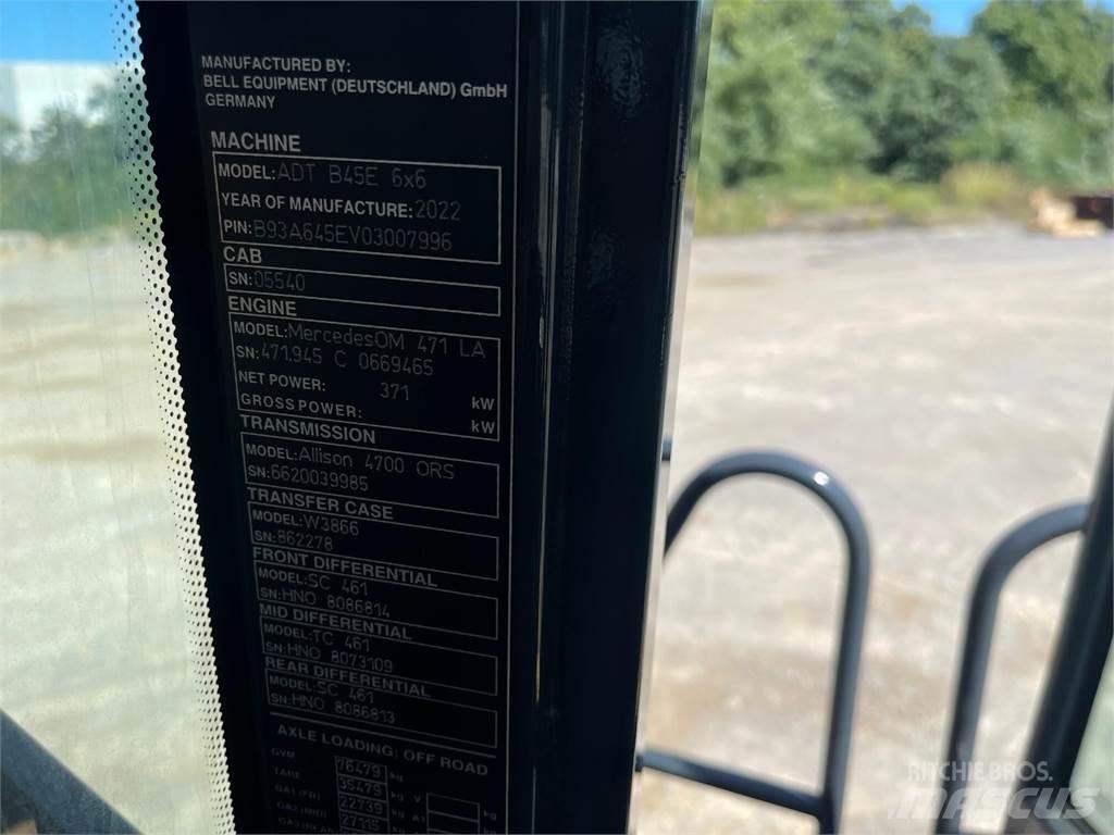 Bell B45E Belden kirma kaya kamyonu