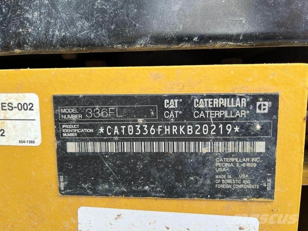 CAT 336FL Paletli ekskavatörler