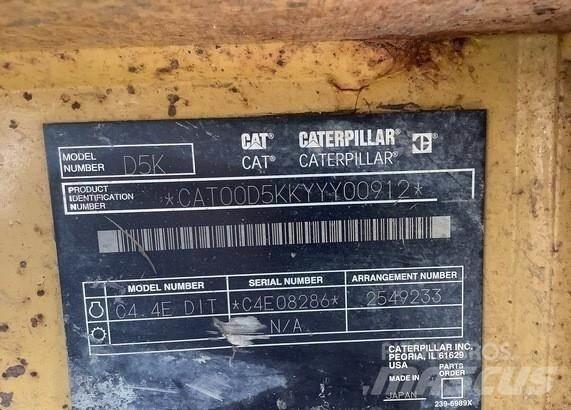 CAT D5K LGP Boru döşeme dozerleri
