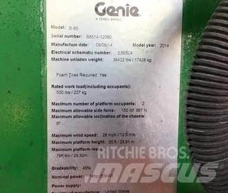 Genie S85 Teleskopik personel platformları