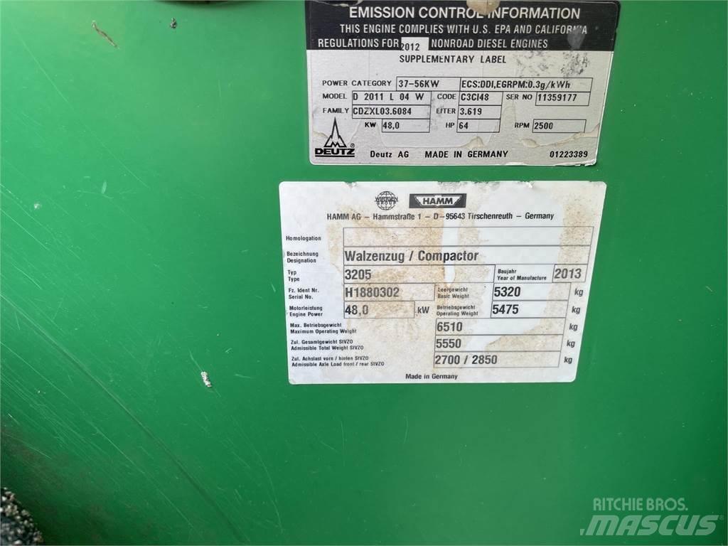 Hamm 3205 Çift tamburlu silindirler