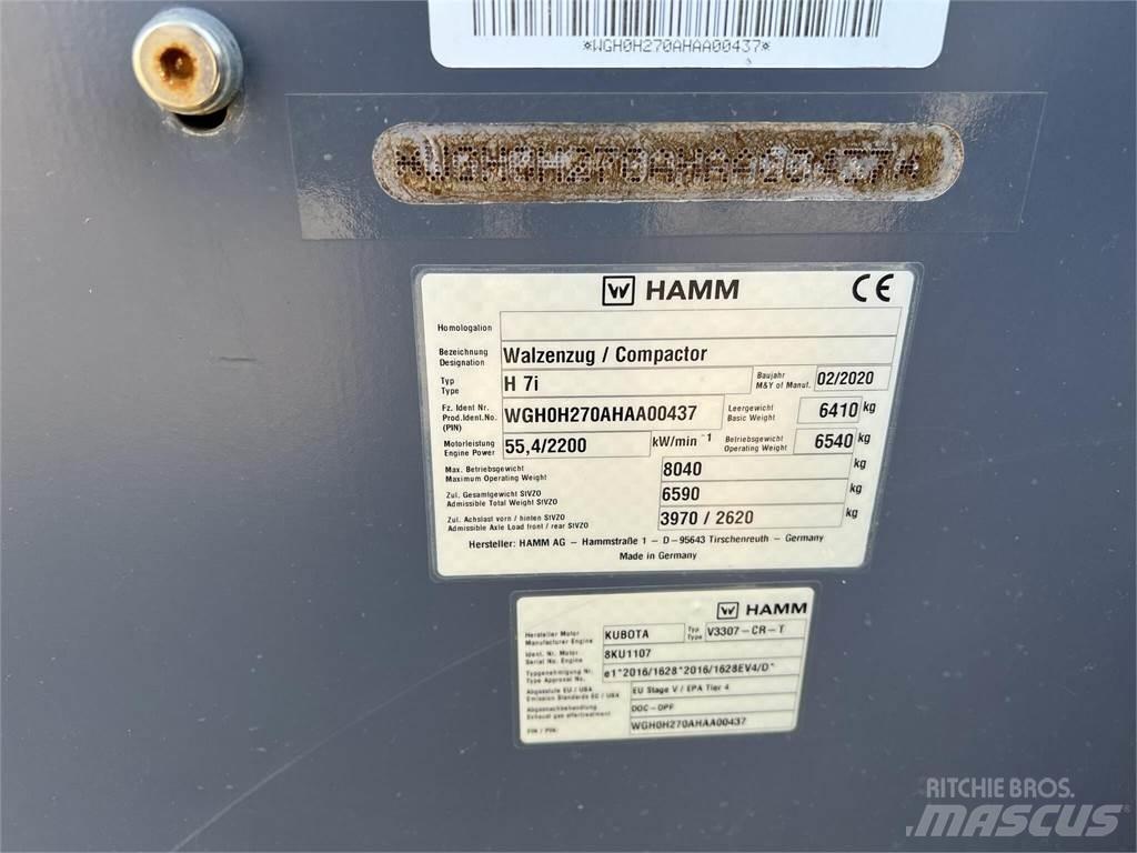 Hamm H7I Çift tamburlu silindirler