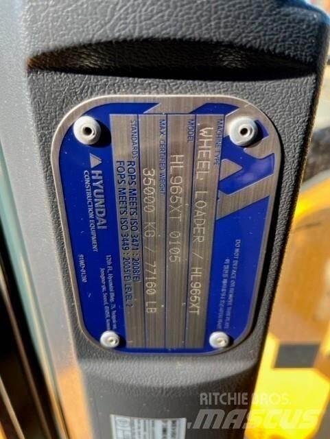 Hyundai HL965XT Tekerlekli yükleyiciler
