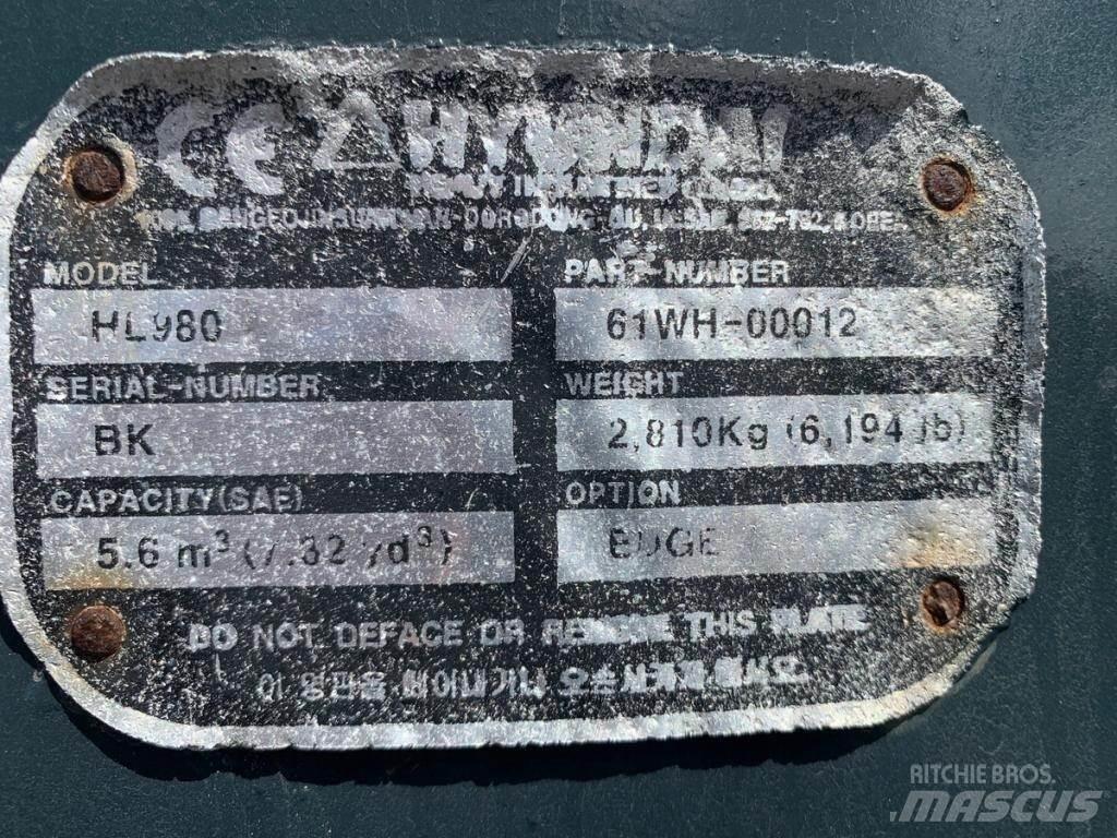 Hyundai HL980 Tekerlekli yükleyiciler
