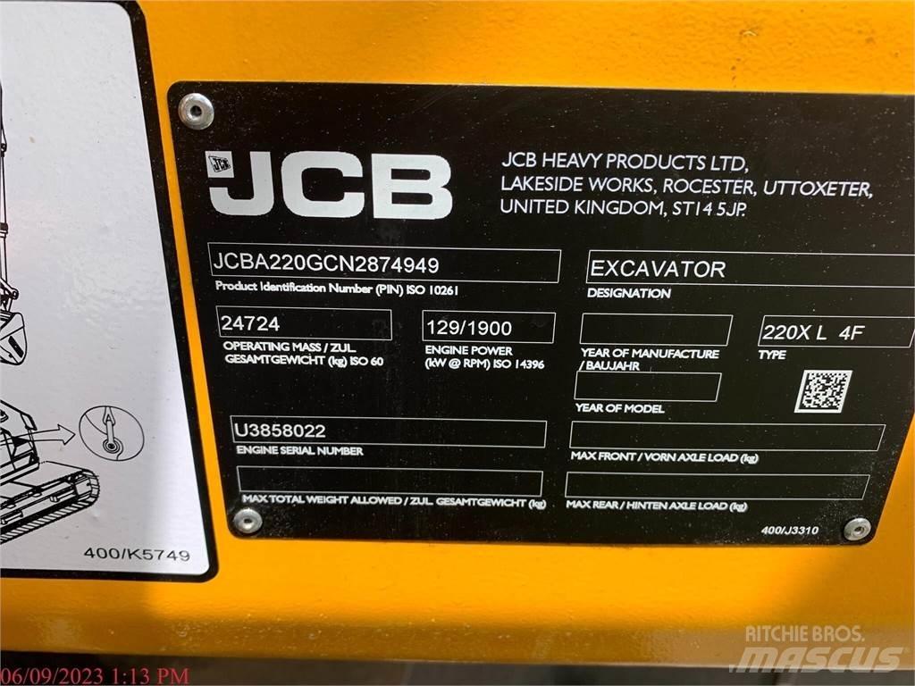 JCB 220X Paletli ekskavatörler