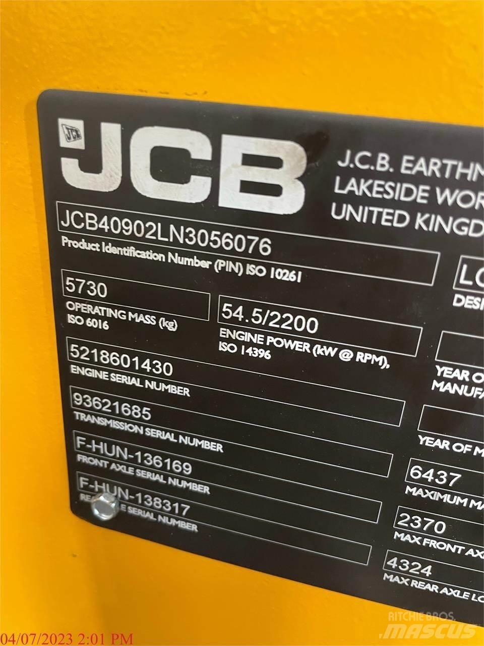 JCB 409 Tekerlekli yükleyiciler