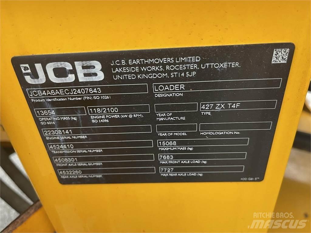 JCB 427ZX Tekerlekli yükleyiciler