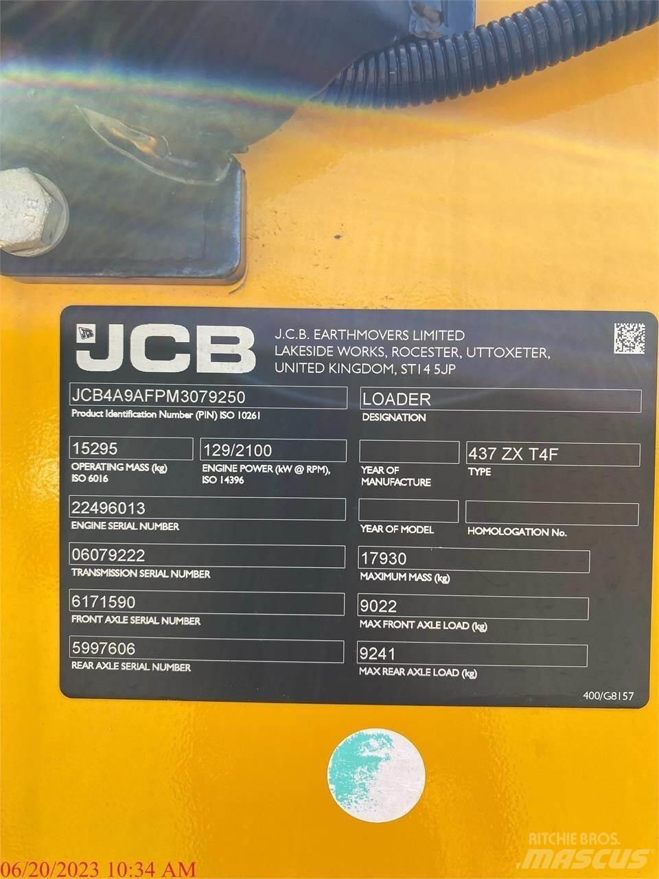 JCB 437ZX Tekerlekli yükleyiciler