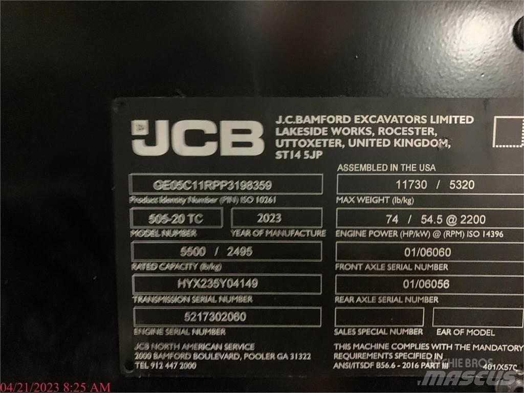JCB 505-20TC Teleskopik yükleyiciler