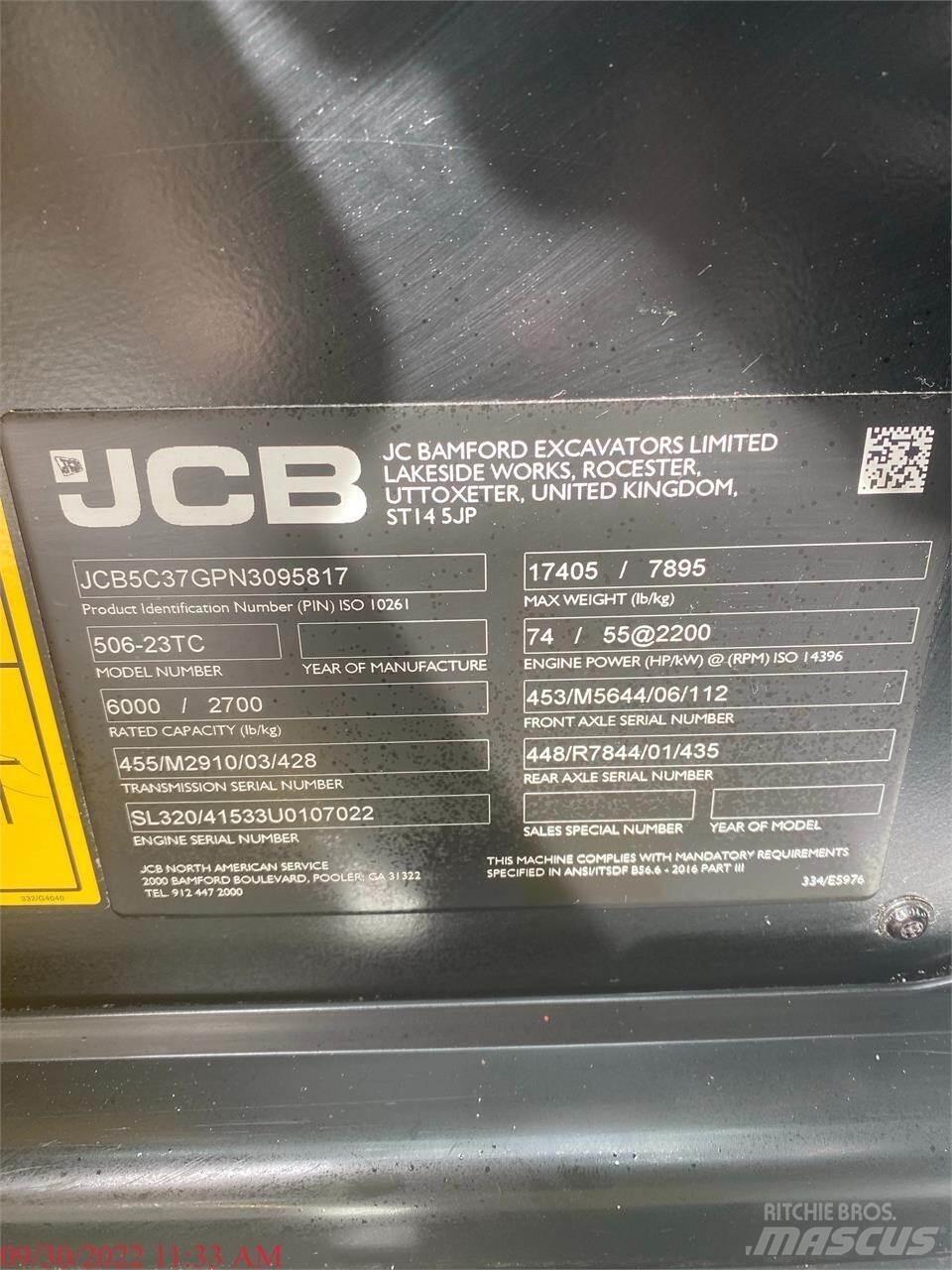 JCB 506-23TC Teleskopik yükleyiciler