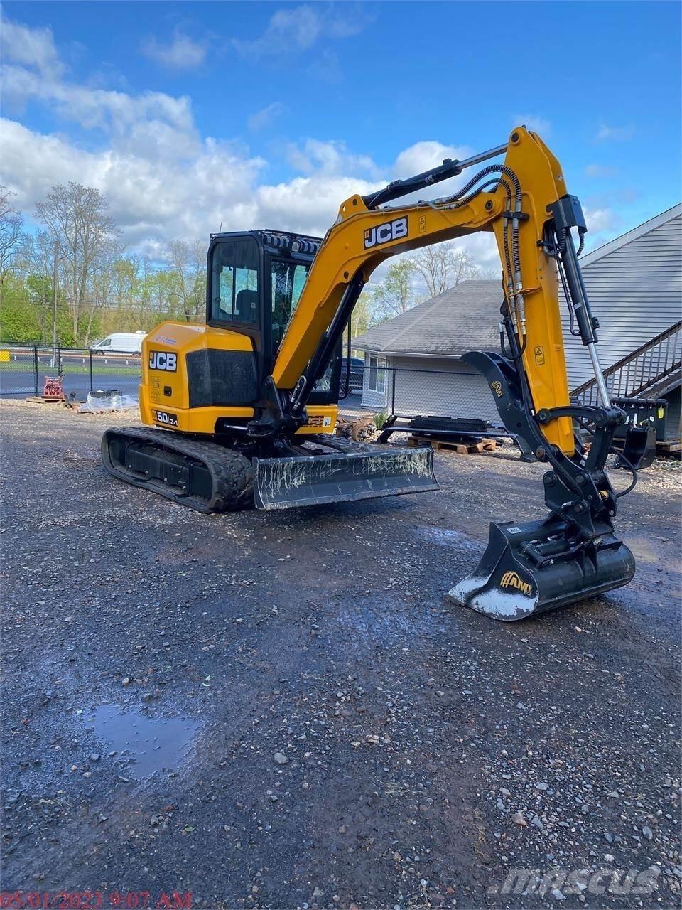 JCB 50Z-1 Mini ekskavatörler, 7 tona dek