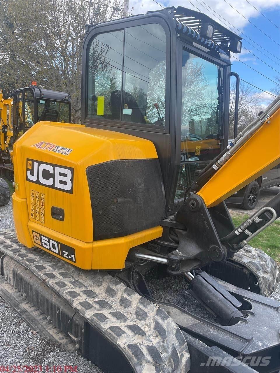 JCB 50Z-1 Mini ekskavatörler, 7 tona dek