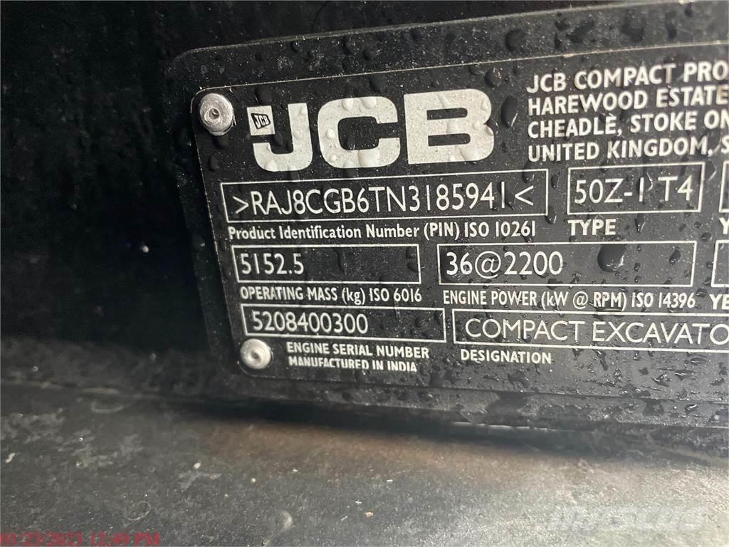 JCB 50Z-1 Mini ekskavatörler, 7 tona dek