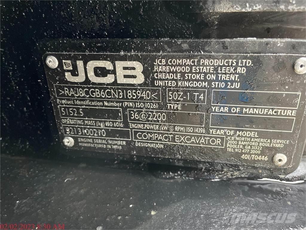 JCB 50Z-1 Mini ekskavatörler, 7 tona dek