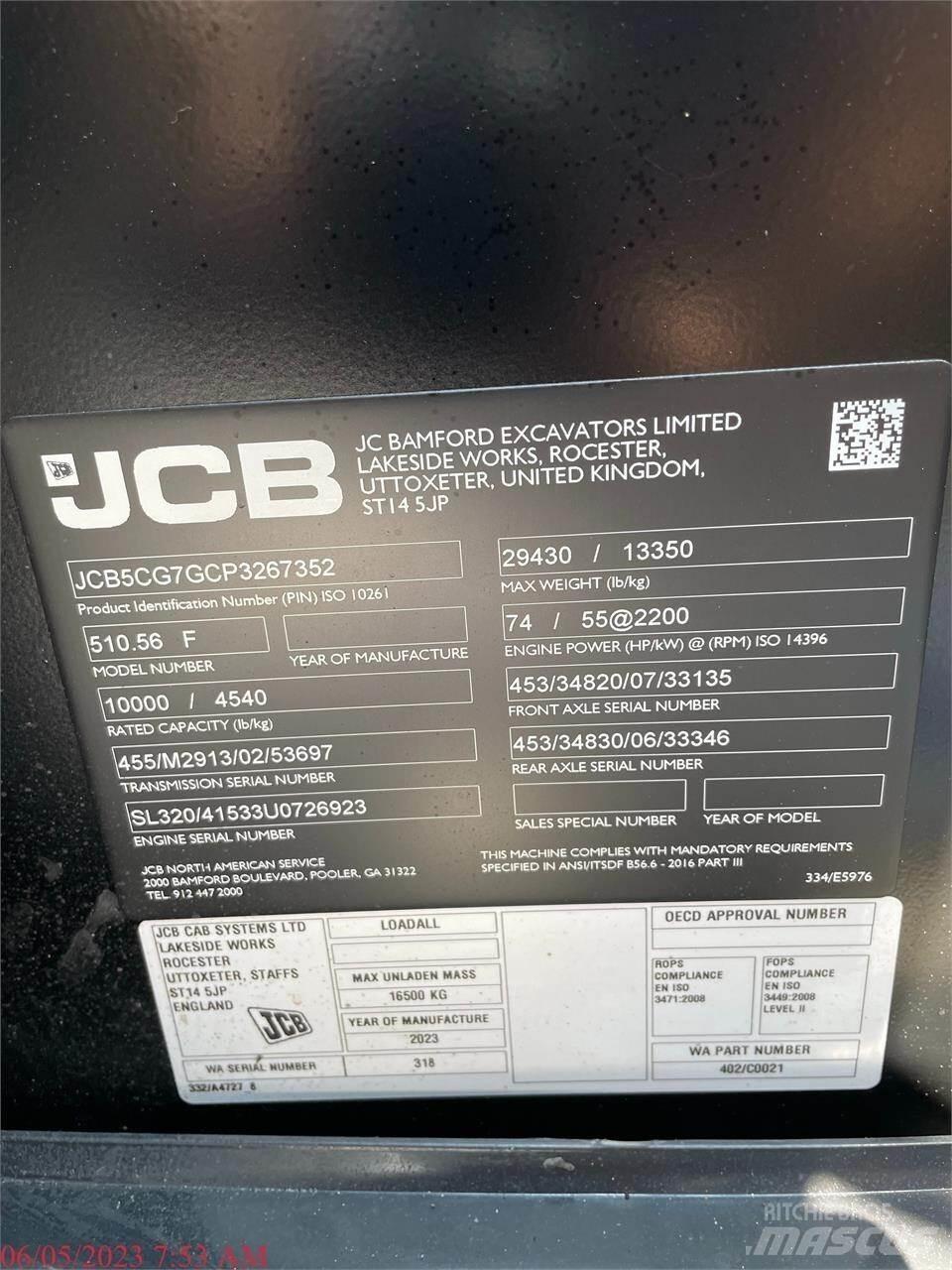 JCB 510-56 Teleskopik yükleyiciler