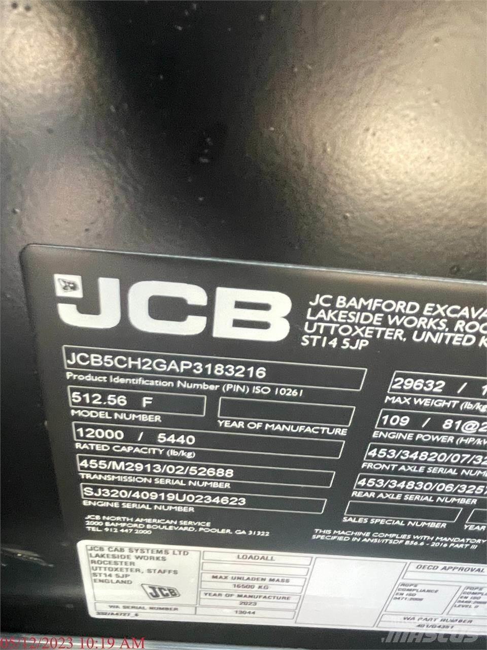 JCB 512-56 Teleskopik yükleyiciler