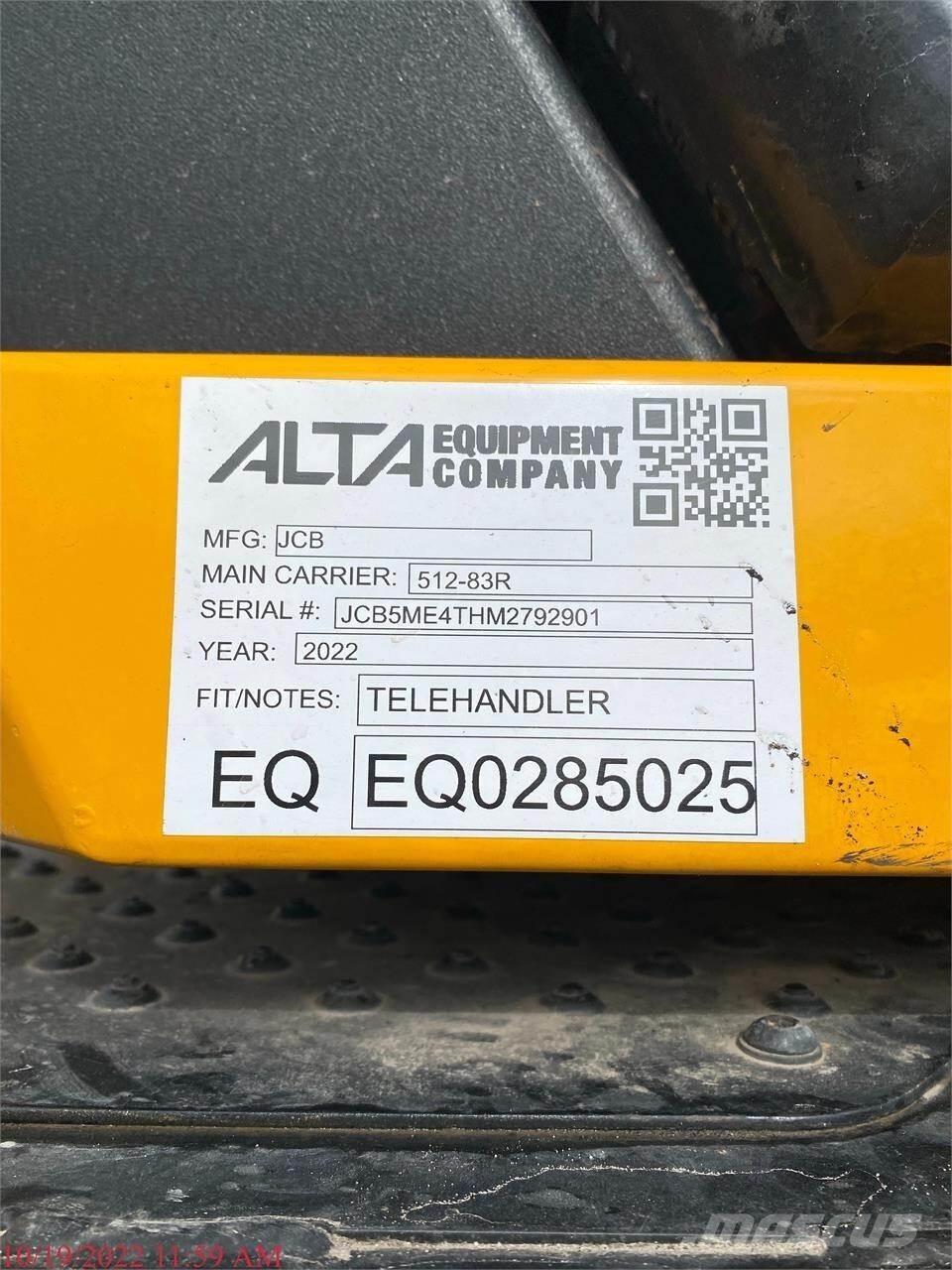 JCB 512-83R Teleskopik yükleyiciler