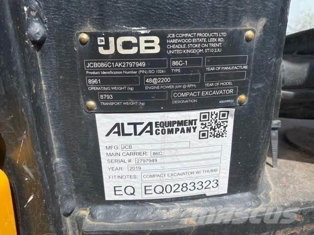 JCB 86C-1 Paletli ekskavatörler