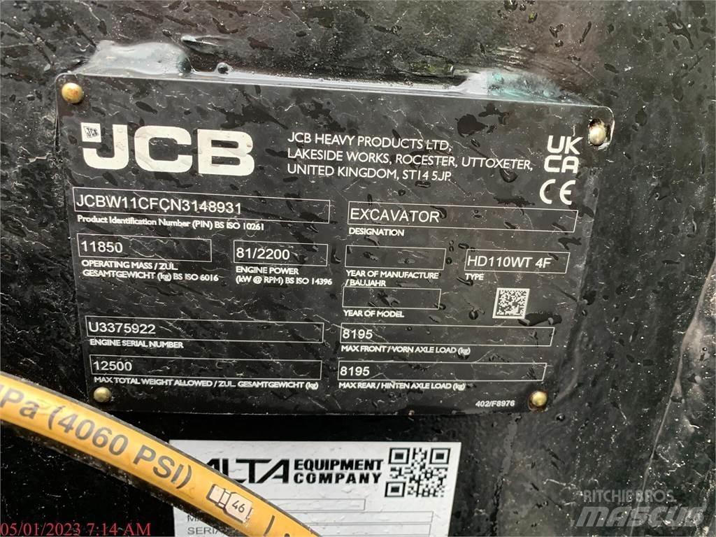 JCB HD110W Lastik tekerli ekskavatörler