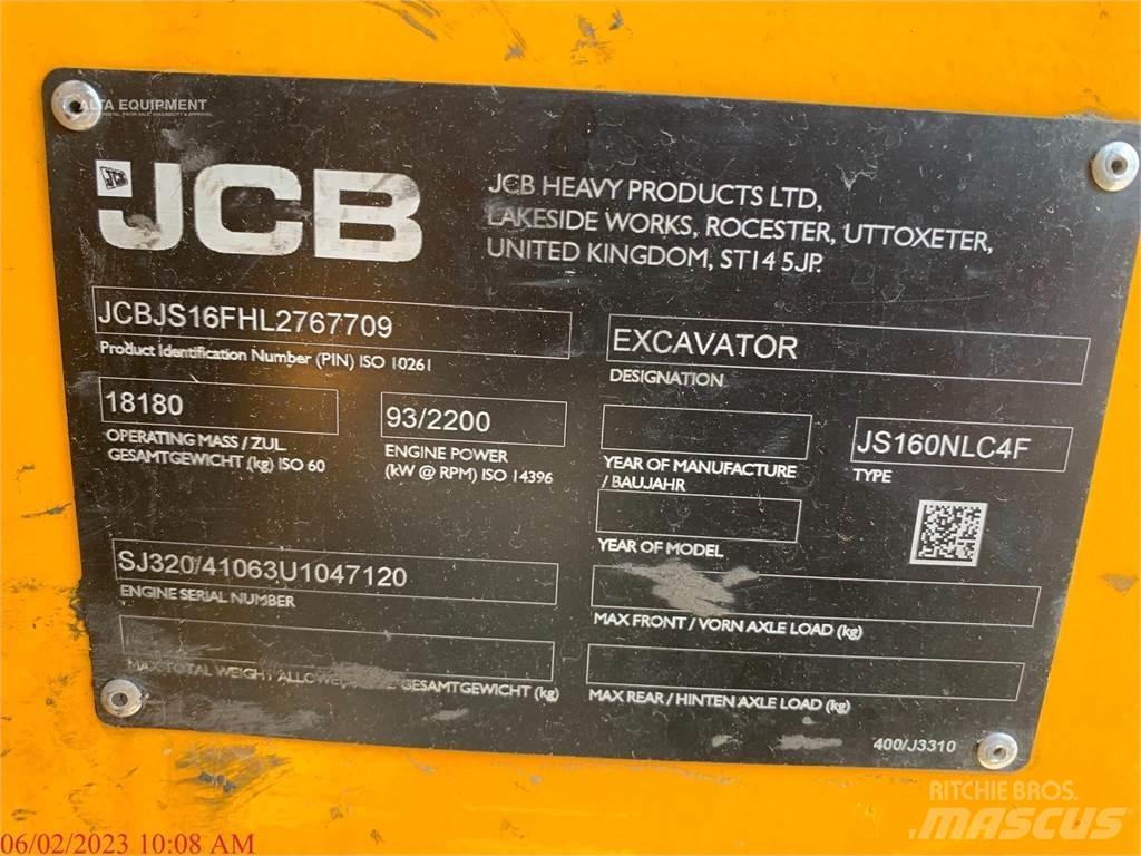 JCB JS160 Paletli ekskavatörler
