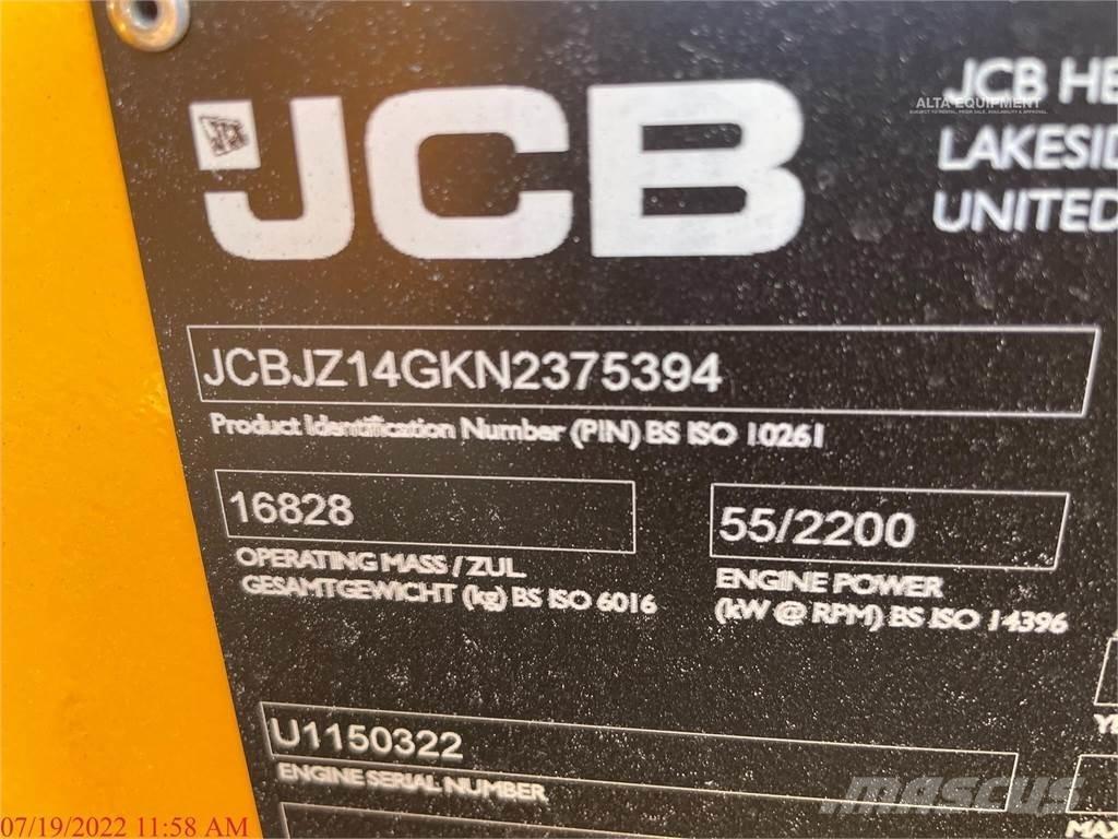 JCB JZ141 LC Paletli ekskavatörler
