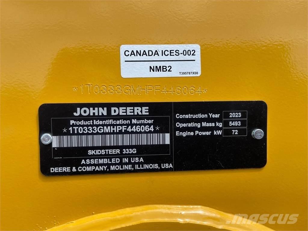 John Deere 333G Skid steer loderler