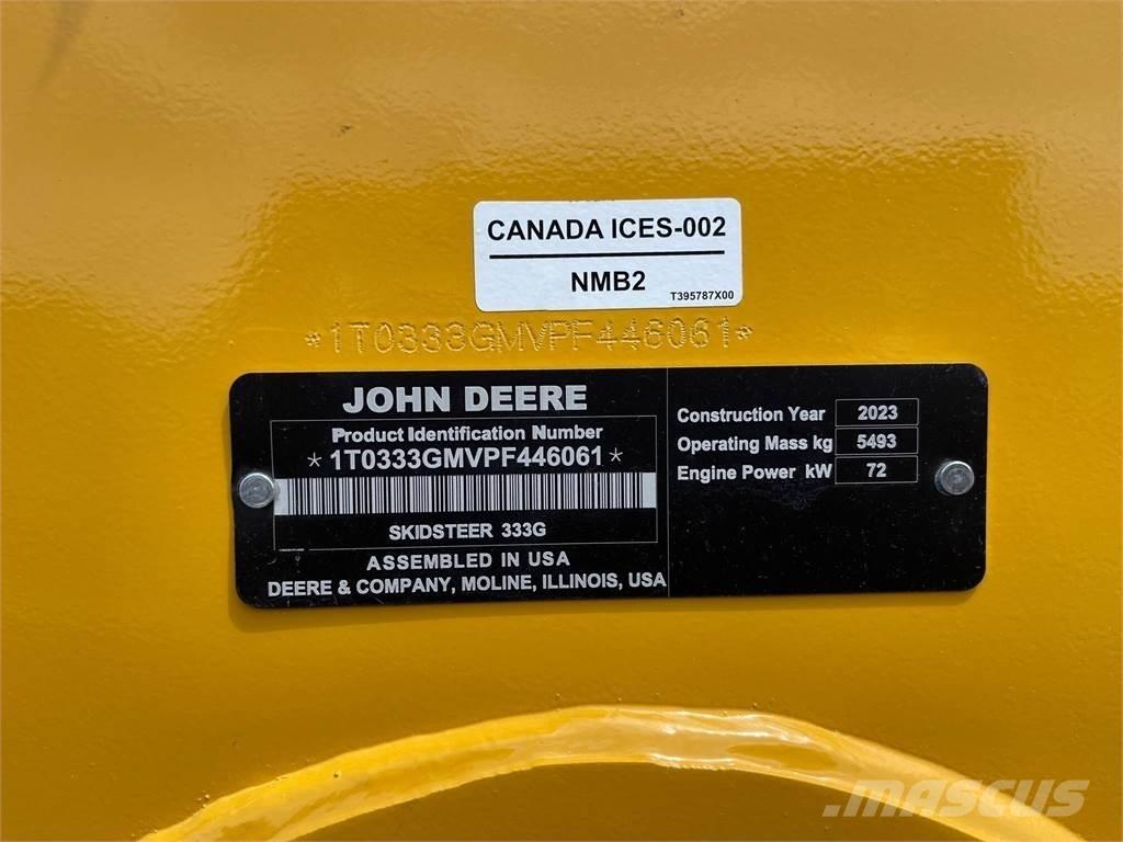 John Deere 333G Skid steer loderler