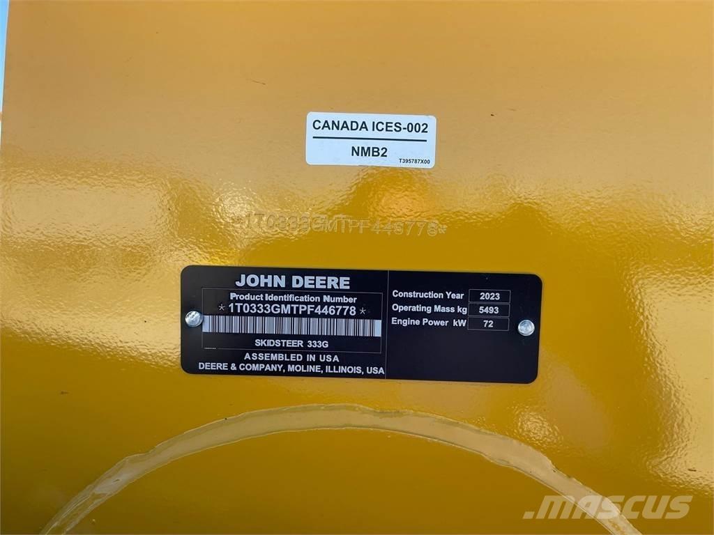 John Deere 333G Skid steer loderler