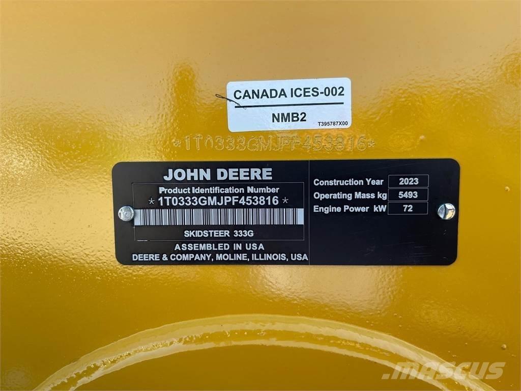 John Deere 333G Skid steer loderler