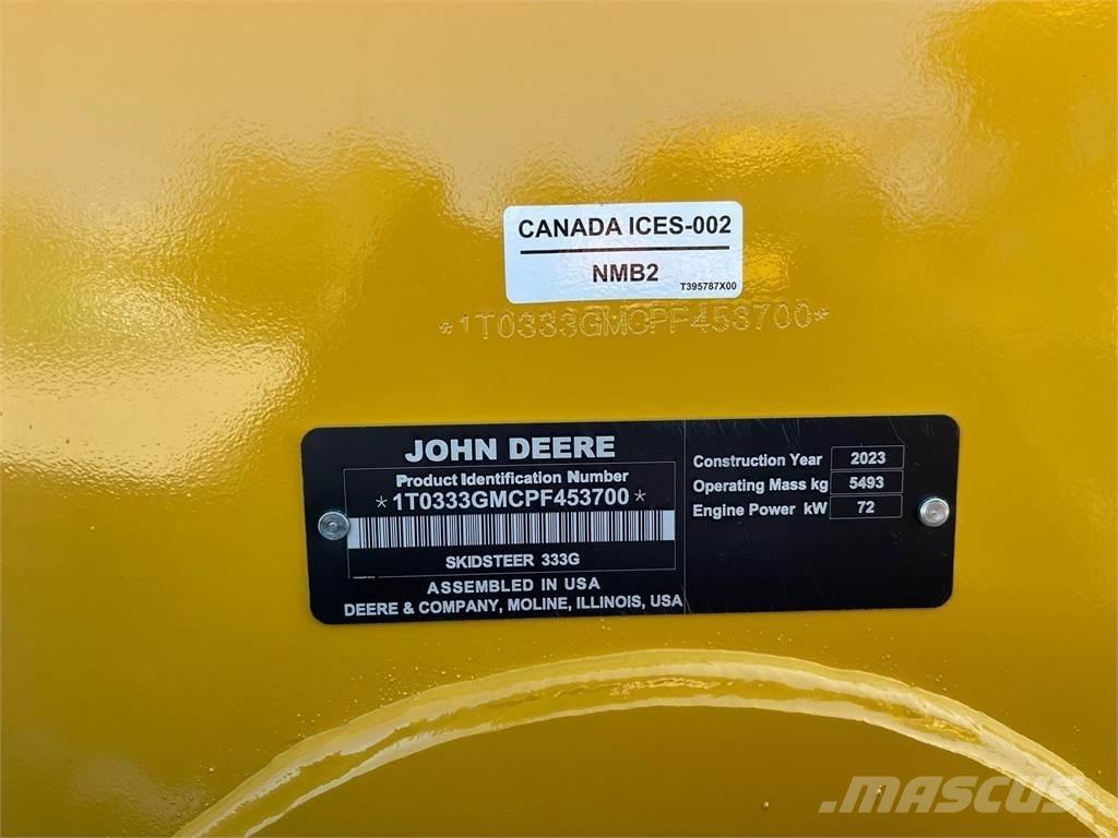 John Deere 333G Skid steer loderler