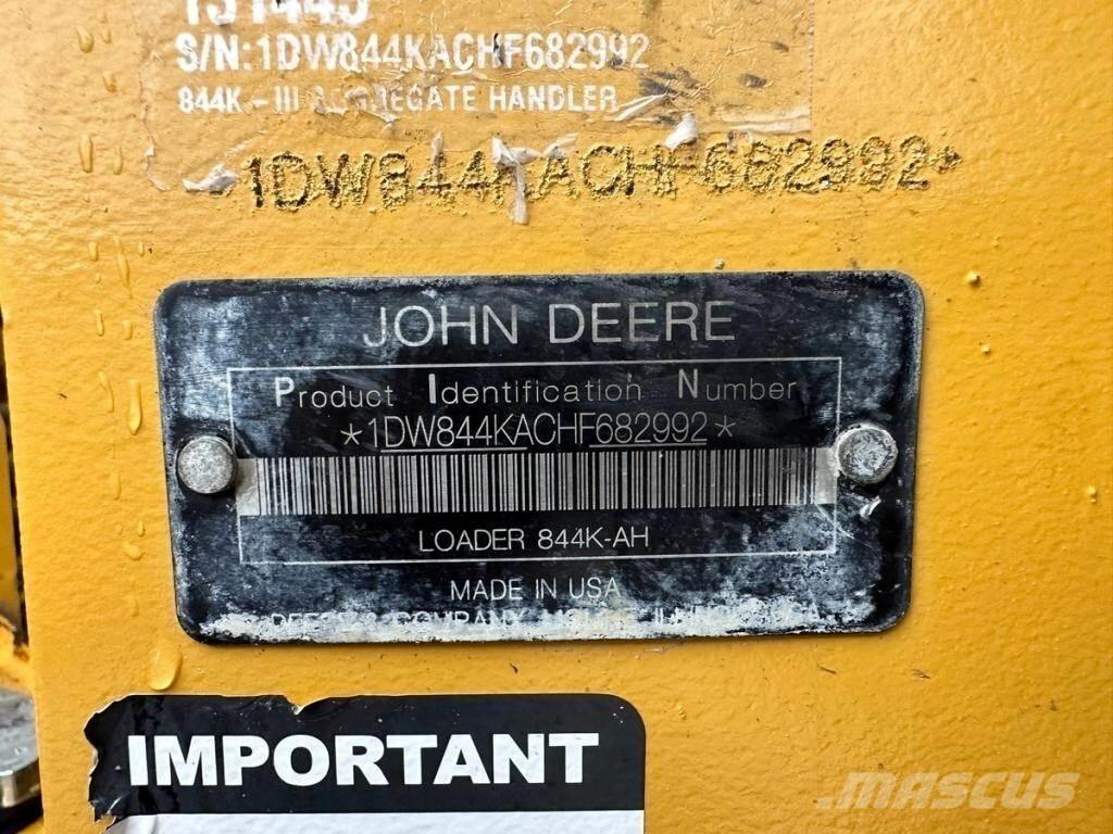 John Deere 844KIII Tekerlekli yükleyiciler