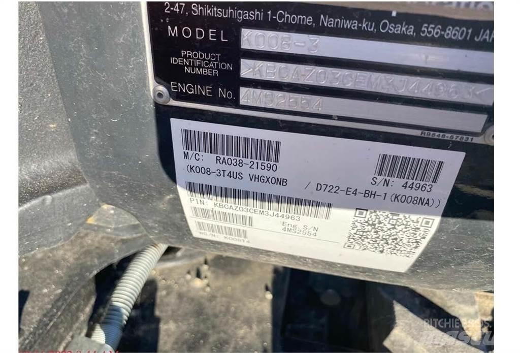 Kubota K008 Mini ekskavatörler, 7 tona dek