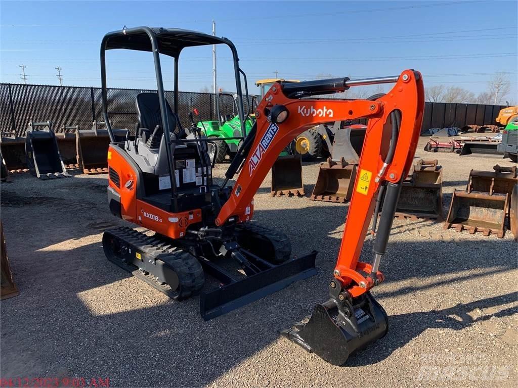 Kubota KX018-4 Mini ekskavatörler, 7 tona dek