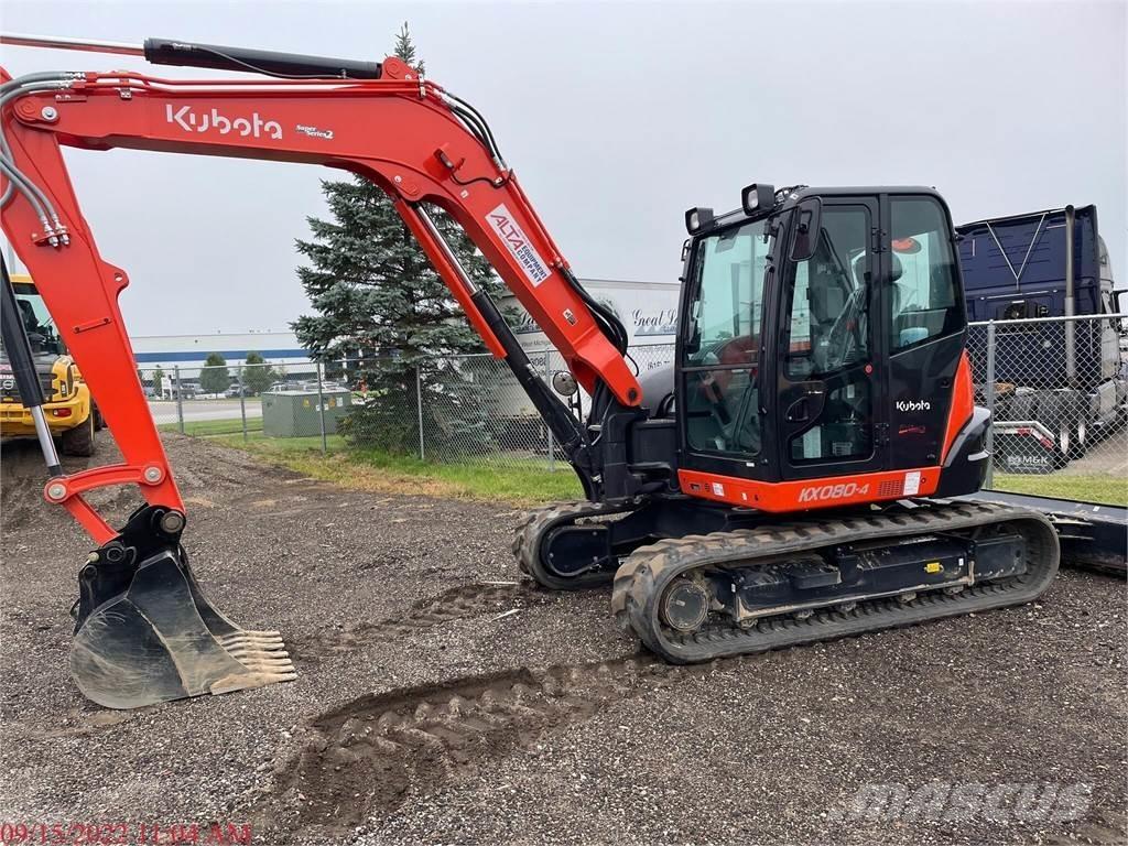 Kubota KX080-4 Paletli ekskavatörler