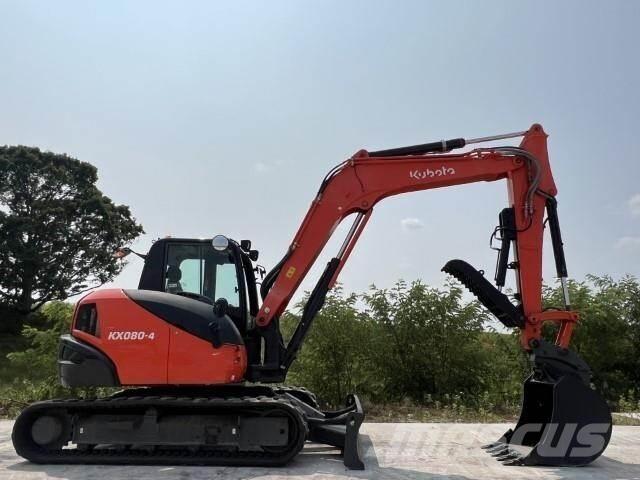 Kubota KX080-4A Paletli ekskavatörler