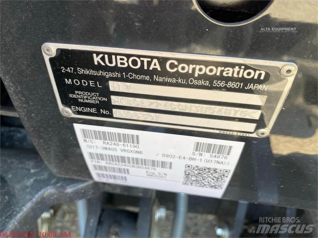 Kubota U17 Mini ekskavatörler, 7 tona dek