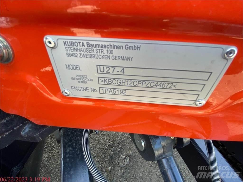 Kubota U27-4 Mini ekskavatörler, 7 tona dek